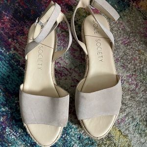 Sole Society Verla Espadrille platform Sandals